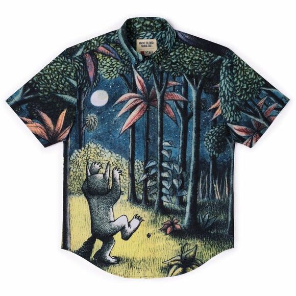 RSVLTS Other - RSVLTS Where The Wild Things Are Size Medium Mens KUNUFLEX Button Shirt Howl